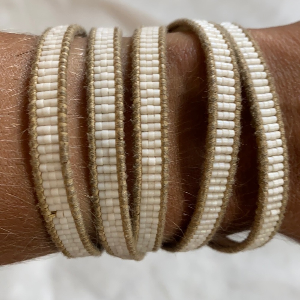 Chan luu 5 wrap leather bracelet
